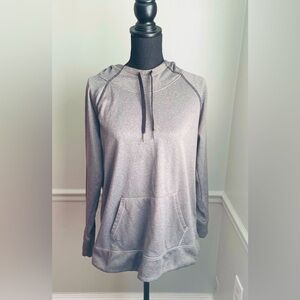 Danskin Now Grey Crew Neck Long Sleeve Work Out Fitness Hoodie Size XL